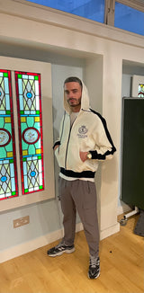 Swagger London Retro Off White Zip Hoodie