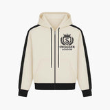 Swagger London Retro Off White Zip Hoodie